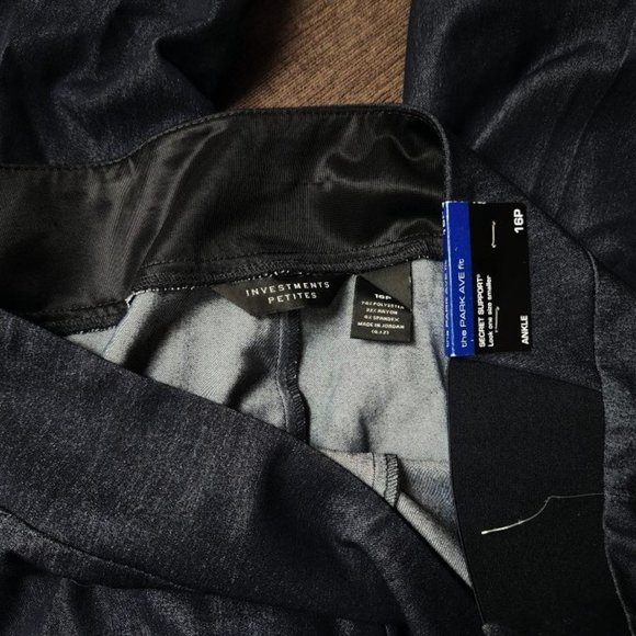 NWT Investments Petites sz 16P The Park Ave Fit ankle pant - Picture 3 of 3